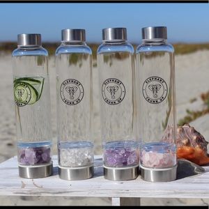 CITRINE: Elixir Gem Glass crystal bottle. SALE!